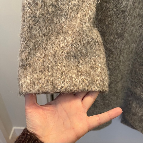 JCREW Italian Wool Car Coat Mushroom Brown and Tan - Picture 10 of 12